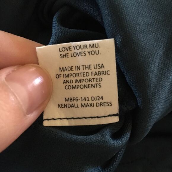 Show Me Your Mumu Kendall maxi deep jade dress NEW SMALL - Picture 3 of 5